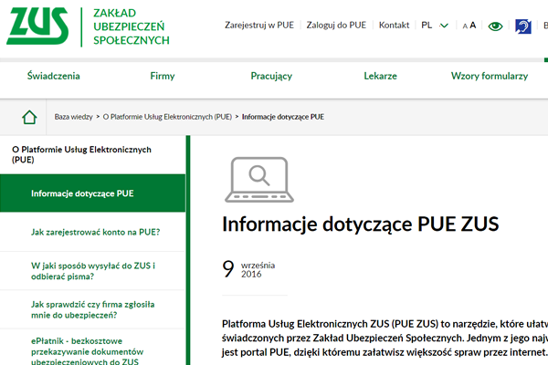 Zaległości w zus sprawdzisz online na platformie PUE